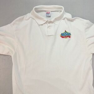 Vintage Busch Stadium Polo Shirt Men's Large St. Louis Cardinals Baseball Anvil‎